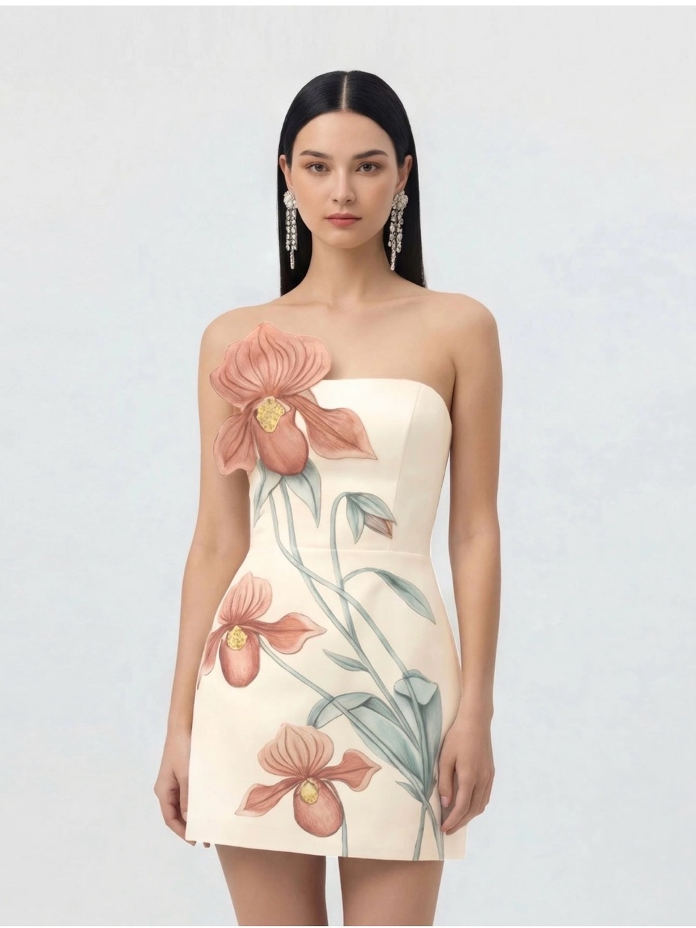 JW PEI NWT Floral Appliqué Mini Dress NWT